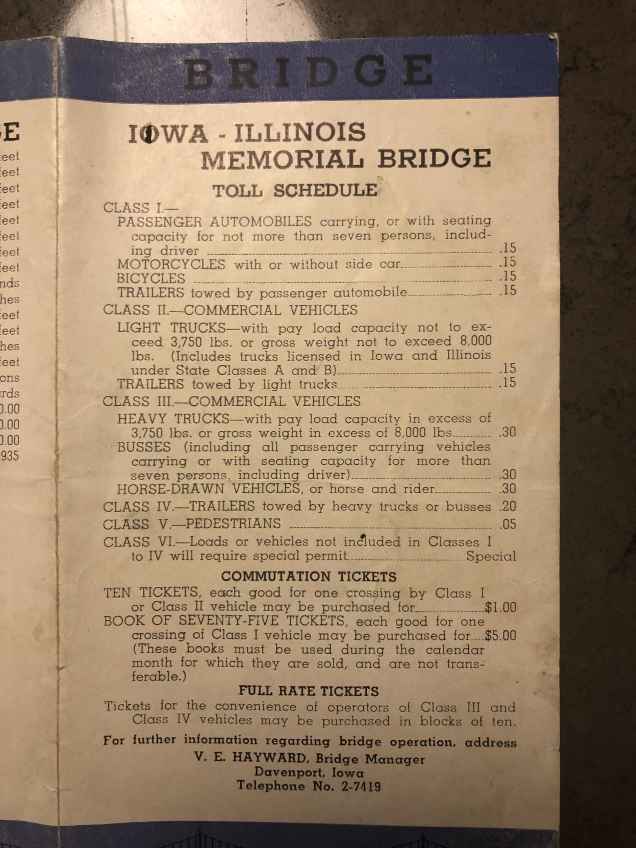bridge page five
